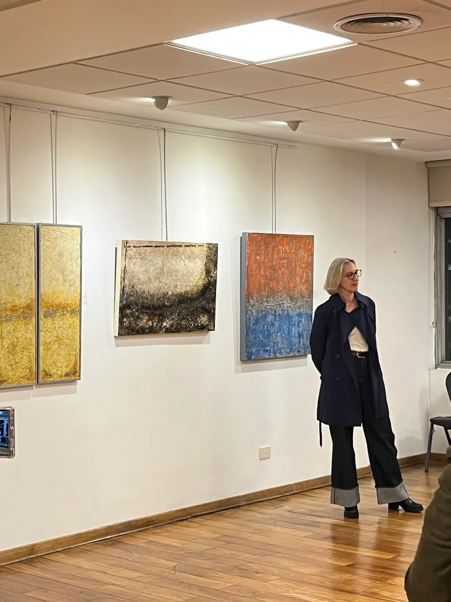View of the exhibition at the Club Alemán