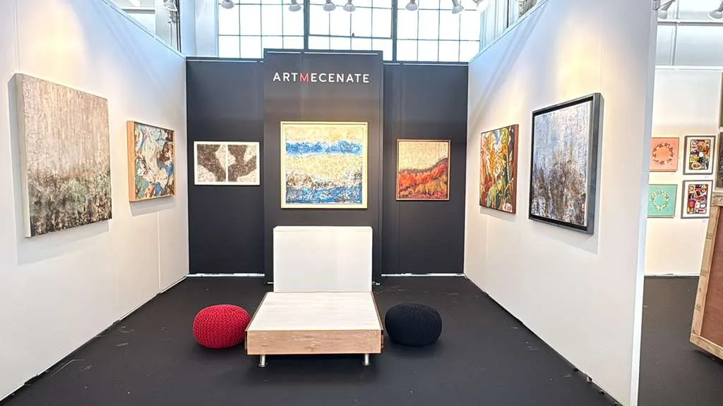 Booth with works by Marina Elizalde at the San Francisco Art Fair 2026